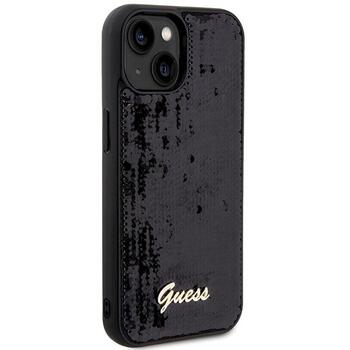 Guess GUHCP14SPSFDGSK Hardcase Sequin Script Metal Защитный чехол для iPhone 14 / 15 / 13 6.1