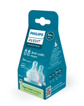Philips Avent SCY763/02 3M+ Силиконовые соски 2 шт (SCY763/02)