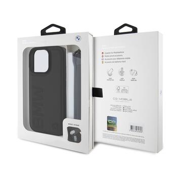 BMW Leather Signature and Strap Case Чехол Для Apple iPhone 16 Pro (BMHCP16L23RMRLK)