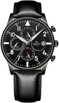 Giewont Vīriešu pulkstenis Chronograph Sapphire GW5630-A1 / melns (GW5630-A1)