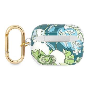 Guess GUAPHHFLN Aizsargapvalks priekš AirPods Pro Flower Strap Collection / zaļš (GUAPHHFLN)