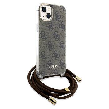 Guess GUHCP15SHC4SEW Crossbody Cord 4G Print Aizsargapvalks priekš iPhone 15 / 14 / 13 6.1