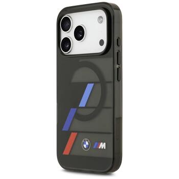 BMW M IML Metal Buttons Tricolor Lines MagSafe Case Aizsargapvalks priekš Apple iPhone 17 Pro (BMHMP17L25HTTRIK)