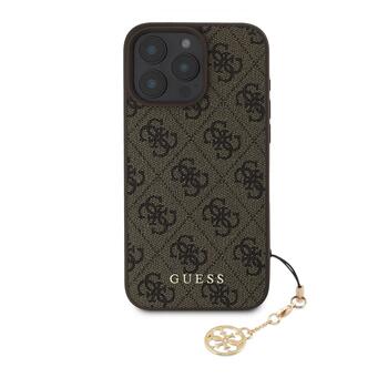 Guess 4G Charm Case Защитный чехол для iPhone 16 Pro Max Tone on Tone / коричневый (GUHCP16XGF4GCW)