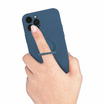 Mocco Pastel Ring Silicone Back Case Силиконовый чехол для Samsung Galaxy S22 Plus 5G Синий (MO-RING-SA-S22PL-BL)