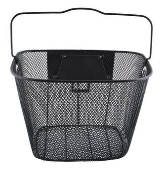 RoGer Metāla Grozs Velosipēdam / 5kg / 33x26x26 cm (RO-BASKET-BK)