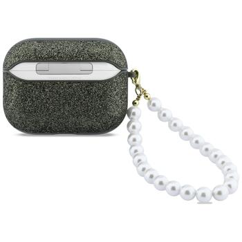 Case Guess Glitter Pearl Strap Защитный чехол для AirPods Pro 3 / khaki (GUAP3GLGPSA)