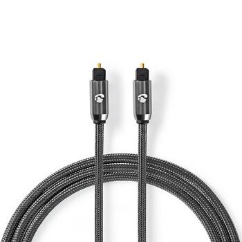NEDIS CATB25000GY10 TosLink Optiskais audio kabelis 1m (CATB25000GY10)