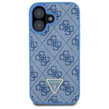 Guess GUHCP16SP4TDSCPB Leather Metal Logo Strass Crossbody Aizsargapvalks priekš iPhone 16 6.1