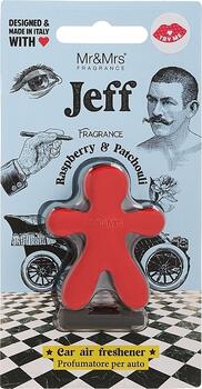 Mr&Mrs Fragrance Jeff Chrome Автомобильный ароматизатор Raspberry & Patchouli (8051277333447)