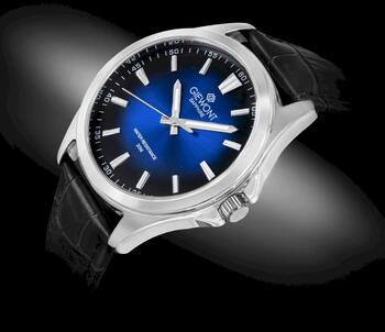 Giewont Elegance Sapphire Мужские часы GW5160-A6 / чёрный-синий (GW5160-A6)