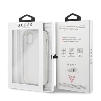 Guess GUHCN65PCGLSI Hardcase Glitter Защитный чехол для iPhone 11 Pro Max / серебристый (GUHCN65PCGLSI)