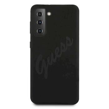 Guess GUHCS21MLSVSBK Script Vintage Защитный чехол для Samsung Galaxy S21+ G996 / чёрный (GUHCS21MLSVSBK)