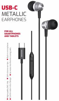 Swissten Metallic USB-C Наушники (51109100)