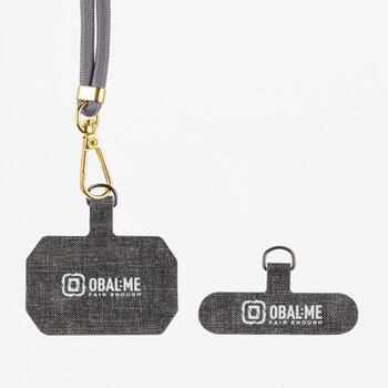 OBAL:ME NeckTag Allure Rope Ремешок на шею для телефонов / тёмно серый (57983126816)