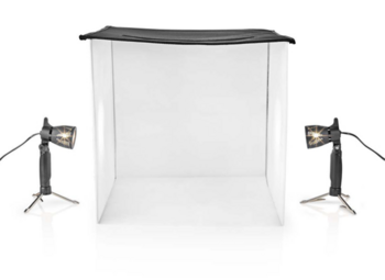 Nedis SKT012WT-LED Fotostudijas komplekts | 40 x 40 cm | 6500 K | Saliekams (SKT012WT)