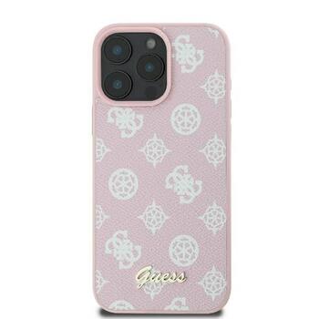 Guess GUHMP16LPGPYSP Peony Script Logo MagSafe Защитный чехол для iPhone 16 Pro 6.3