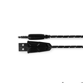 Modecom Volcano MC-859 Bow Spēļu Austiņas ar Mikrofonu / 3.5mm / 2.2m Vads / Melnas (S-MC-859-BOW)