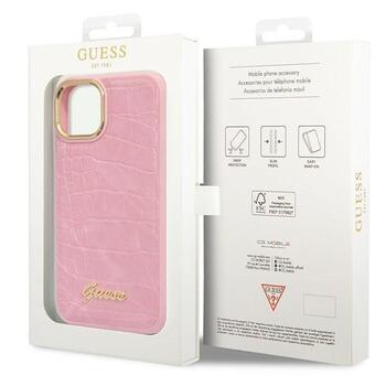 Guess GUHCP14MHGCRHP Croco Collection Защитный чехол для iPhone 14 Plus / 15 Plus 6.7