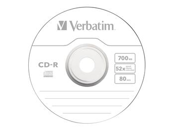 Verbatim CD-R Записываемые Диски 100шт (43411)