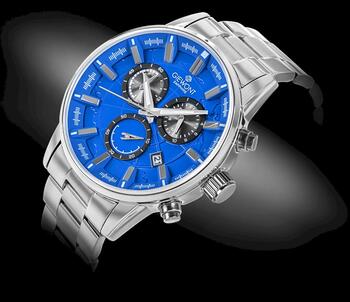 Giewont Vīriešu pulkstenis Chronograph Sapphire / sudrabzils (GW4580-B3)