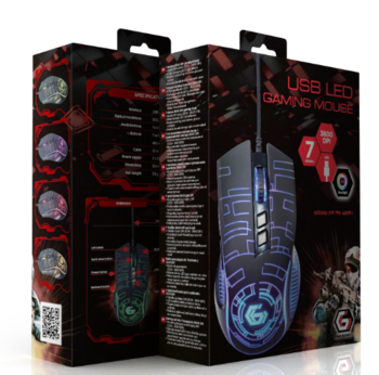 Gembird MUSG-RGB-01 USB LED Datoru Pele (MUSG-RGB-01)