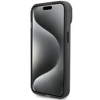 Ferrari Ring Stand MagSafe Back Case Aizsargapvalks Priekš Apple iPhone 15 (FEHMP15SUSCAH)