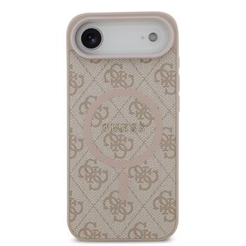 Guess PU Leather 4G Colored Ring MagSafe Case Защитный чехол для iPhone Air / розовый (GUHMP17MG4GFRP)