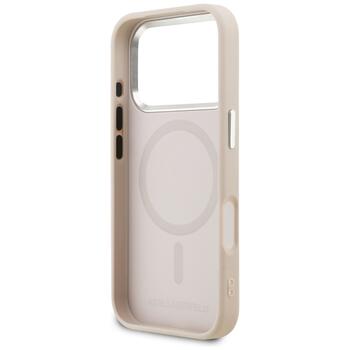 Case Karl Lagerfeld K Head Point Logo MagSafe Aizsargapvalks priekš iPhone 17 Pro / rozā (KLHMP17L5PFKHPSEP)