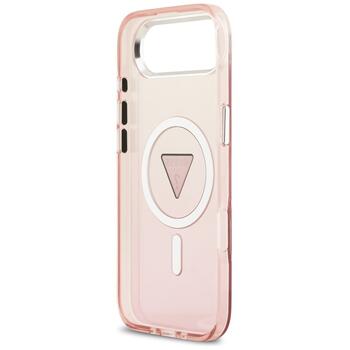 Case Guess IML Gradient Triangle Logo MagSafe Aizsargapvalks priekš iPhone Air / rozā (GUHMP17MHGTMLCGP)