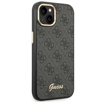 Guess GUHCP14MHG4SHK Hardcase 4G Vintage Gold Logo Aizsargapvalks priekš iPhone 14 Plus / 15 Plus 6.7