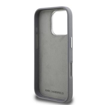 Karl Lagerfeld Grained PU K&CH Heads Case Чехол для Apple iPhone 16 Pro Max (KLHCP16XPSFDHPG)