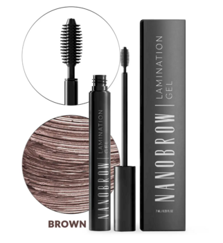 Nanobrow Ламинирующий Гель Brown 7ml (5905669547406)