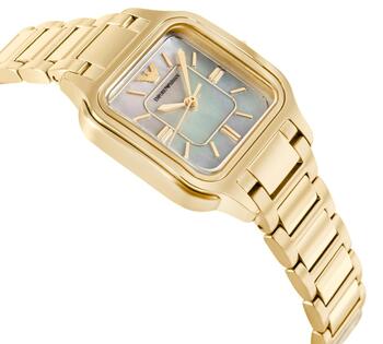 Emporio Armani Square White Dial Rokas Pulkstenis (4064092377125)