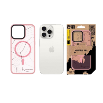 Tactical MagForce Hyperstealth Sika Cover Защитный чехол для iPhone 15 Pro Max / розовая пантера (TA-57983126333)