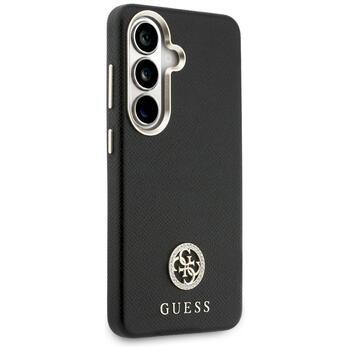 Guess Rhinestone Round Logo MagSafe Aizsargapvalks priekš Samsung Galaxy S26 / melns (GUHMS26MPGCRMDEK)