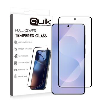 Quik Accessories Full Cover Tempered Glass Защитное Стекло для Samsung Galaxy S25 Edge (QK-TG-SM-S25-ED)