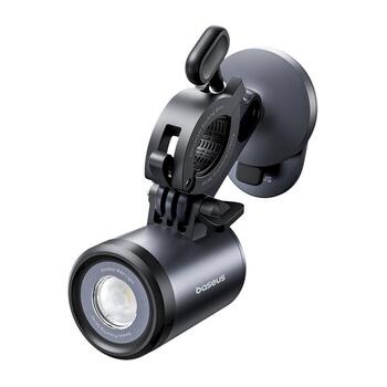 Baseus PrimeTrip 2-in-1 Velosipēda turētājs Tālruņa turētājs + lukturis / melns (C12569000121-00)