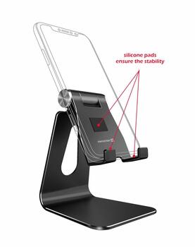 Swissten Алюминиевая подставка для смартфона (25007000)