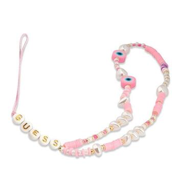 Guess Phone Strap GUSTSHPP Ремешок на шею для телефонов Beads Shell / розовый (GUSTSHPP)