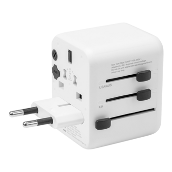 Tactical PTP Travel Adapter Ceļojumu adapteris / balts (TA-57983114716)