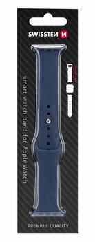 Swissten Cиликоновый Pемешок для Apple Watch 1/2/3/4/5/6 / SE / 38 мм / 40 мм (46000103)