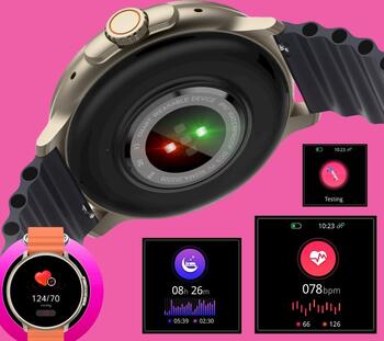 RUBICON Smartwatch Смарт-часы для женщин RNCF15 / титан/светлый латте (SMARUB260)