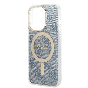 Guess Set GUBPP14LH4EACSB Case+ Charger Защитный чехол для iPhone 14 Pro 6,1