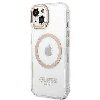 Guess GUHMP14MHTRMD Hardcase Metal Outline Magsafe Защитный чехол для iPhone 14 Plus/15 Plus 6.7
