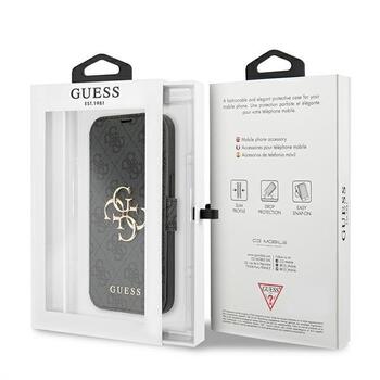 Guess GUBKP13X4GMGGR Book 4G Big Metal Logo Aizsargapvalks priekš iPhone 13 Pro Max 6,7