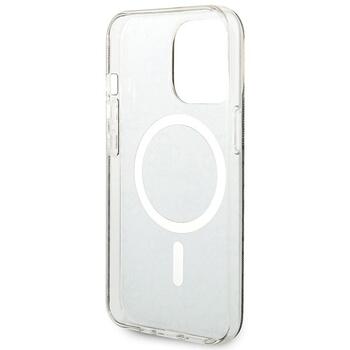 Guess Set GUBPP13LH4EACSW Case+ Charger Hard Case 4G Print MagSafe Aizsargapvalks priekš iPhone 13 Pro / brūns (GUBPP13LH4EACSW)
