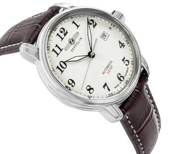 Zeppelin LZ127 Graf Zeppelin Automatic 7656-5 Vīriešu Pulkstenis 40mm Beige Dial (7656-5)