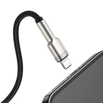 Baseus Cafule USB Cable Кабель для зарядки Lightning 2.4A 1m / чёрный (CALJK-A01)