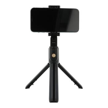 RoGer 2in1 Universāls Selfie Stick + Tripod Statnis ar Bluetooth Tālvadības pulti (RO-SELF-2IN1-BK)